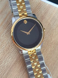 Buy Shop Movado Museum Classic Black Dial Two Tone Steel Strap Watch For Women - 0606605 USA Online