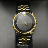 Buy Shop Movado Museum Classic Black Dial Two Tone Steel Strap Watch For Women - 0606605 USA Online