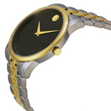 Buy Shop Movado Museum Classic Black Dial Two Tone Steel Strap Watch For Women - 0606605 USA Online