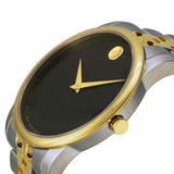Buy Shop Movado Museum Classic Black Dial Two Tone Steel Strap Watch For Women - 0606605 USA Online