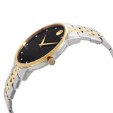 Buy Shop Movado Museum Classic Diamonds Black Dial Two Tone Steel Strap Watch for Men - 0607202 USA Online