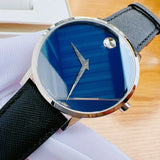 Buy Shop Movado Museum Classic Blue Dial Black Leather Strap Watch for Men - 0607197 USA Online