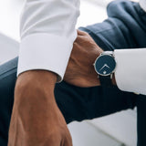 Buy Shop Movado Museum Classic Blue Dial Black Leather Strap Watch for Men - 0607197 USA Online