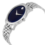 Buy Shop Movado Museum Classic Blue Dial Silver Steel Strap Watch for Men - 606982 USA Online