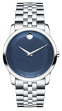 Buy Shop Movado Museum Classic Blue Dial Silver Steel Strap Watch for Men - 606982 USA Online