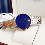 Buy Shop Movado Museum Classic Blue Dial Two Tone Steel Strap Watch for Men - 0607267 USA Online