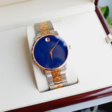 Buy Shop Movado Museum Classic Blue Dial Two Tone Steel Strap Watch for Men - 0607267 USA Online