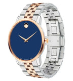 Buy Shop Movado Museum Classic Blue Dial Two Tone Steel Strap Watch for Men - 0607267 USA Online