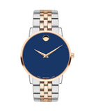 Buy Shop Movado Museum Classic Blue Dial Two Tone Steel Strap Watch for Men - 0607267 USA Online