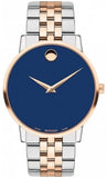 Buy Shop Movado Museum Classic Blue Dial Two Tone Steel Strap Watch for Men - 0607267 USA Online