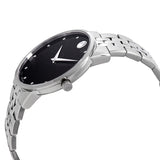 Buy Shop Movado Museum Classic Diamonds Black Dial Silver Steel Strap Watch for Men - 0607201 USA Online