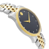 Buy Shop Movado Museum Classic Diamonds Black Dial Two Tone Steel Strap Watch For Men - 0606879 USA Online