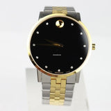Buy Shop Movado Museum Classic Diamonds Black Dial Two Tone Steel Strap Watch for Men - 0607202 USA Online