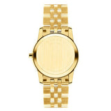 Buy Shop Movado Museum Classic Diamonds Mother of Pearl Dial Gold Steel Strap Watch For Women - 0606998 USA Online