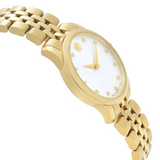 Buy Shop Movado Museum Classic Diamonds Mother of Pearl Dial Gold Steel Strap Watch For Women - 0606998 USA Online