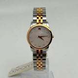 Buy Shop Movado Museum Classic Mother of Pearl White Dial Two Tone Steel Strap Watch for Women - 0607077 USA Online