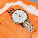 Buy Shop Movado Museum Classic Mother of Pearl White Dial Two Tone Steel Strap Watch for Women - 0607077 USA Online