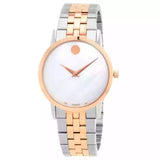 Buy Shop Movado Museum Classic Mother of Pearl White Dial Two Tone Steel Strap Watch for Women - 0607077 USA Online