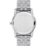 Buy Shop Movado Museum Diamonds Black Dial Silver Steel Strap Watch For Men - 606878 USA Online