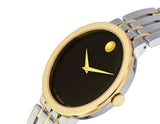 Buy Shop Movado Museum Esperanza Black Dial Two Tone Steel Strap Watch For Men - 0607058 USA Online