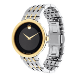 Buy Shop Movado Museum Esperanza Black Dial Two Tone Steel Strap Watch For Men - 0607058 USA Online