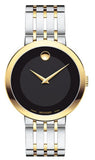 Buy Shop Movado Museum Esperanza Black Dial Two Tone Steel Strap Watch For Men - 0607058 USA Online