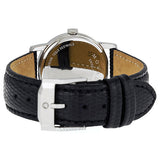 Buy Shop Movado Museum Silver Dial Black Leather Strap Watch For Women - 2100003 USA Online