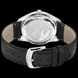 Buy Shop Movado Museum Silver Dial Black Leather Strap Watch For Women - 2100003 USA Online