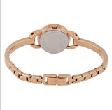 Buy Shop Movado Rondiro 22mm Black Dial Rose Gold Steel Strap Watch For Women - 0607065 USA Online