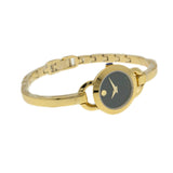 Buy Shop Movado Rondiro 22mm Black Dial Yellow Gold Steel Strap Watch For Women - 0606888 USA Online