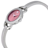 Buy Shop Movado Rondiro 22mm Pink Dial Stainless Steel Watch For Women - 0606797 USA Online