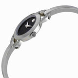 Buy Shop Movado Rondiro Diamonds Black Dial Silver Steel Strap Watch For Women - 0606798 USA Online