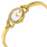 Buy Shop Movado Rondiro Mother of Pearl Dial Gold Steel Strap Watch For Women - 0606889 USA Online