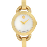 Buy Shop Movado Rondiro Mother of Pearl Dial Gold Steel Strap Watch For Women - 0606889 USA Online