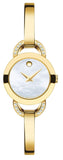 Buy Shop Movado Rondiro Mother of Pearl Dial Gold Steel Strap Watch For Women - 0606889 USA Online