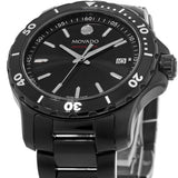 Buy Shop Movado Series 800 Black Dial Black Steel Strap Watch For Men - 2600143 USA Online