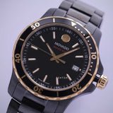 Buy Shop Movado Series 800 Black Dial Black Steel Strap Watch For Men - 2600161 USA Online