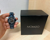 Buy Shop Movado Series 800 Black Dial Blue Ion Plated Steel Strap Watch for Men - 2600139 USA Online