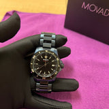 Buy Shop Movado Series 800 Black Dial Blue Ion Plated Steel Strap Watch for Men - 2600139 USA Online