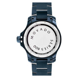 Buy Shop Movado Series 800 Black Dial Blue Ion Plated Steel Strap Watch for Men - 2600139 USA Online