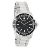 Buy Shop Movado Series 800 Black Dial Silver Steel Strap Watch For Men - 2600135 USA Online
