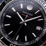 Buy Shop Movado Series 800 Black Dial Silver Steel Strap Watch For Men - 2600135 USA Online