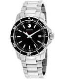 Buy Shop Movado Series 800 Black Dial Silver Steel Strap Watch For Men - 2600135 USA Online