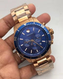 Buy Shop Movado Series 800 Blue Dial Gold Steel Strap Watch For Men - 2600144 USA Online