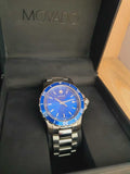 Buy Shop Movado Series 800 Blue Dial Silver Steel Strap Watch For Men - 2600137 USA Online