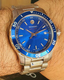 Buy Shop Movado Series 800 Blue Dial Silver Steel Strap Watch For Men - 2600137 USA Online