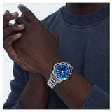 Buy Shop Movado Series 800 Blue Dial Silver Steel Strap Watch For Men - 2600137 USA Online