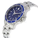 Buy Shop Movado Series 800 Blue Dial Silver Steel Strap Watch For Men - 2600137 USA Online
