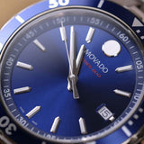 Buy Shop Movado Series 800 Blue Dial Silver Steel Strap Watch For Men - 2600137 USA Online