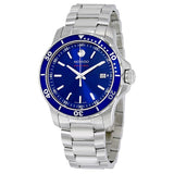 Buy Shop Movado Series 800 Blue Dial Silver Steel Strap Watch For Men - 2600137 USA Online